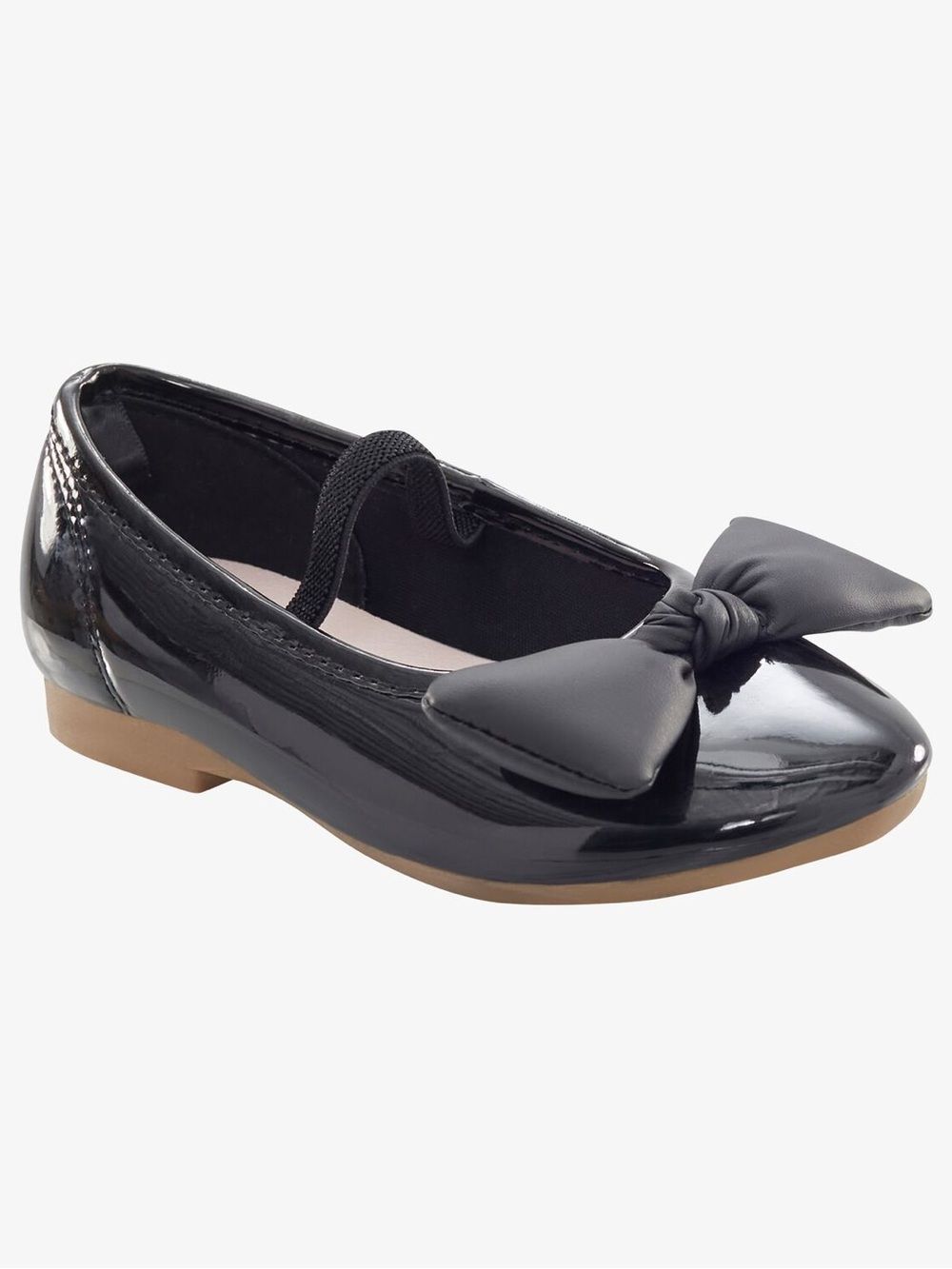 OshKosh B'gosh Girls Black Patent Bow Mary Jane